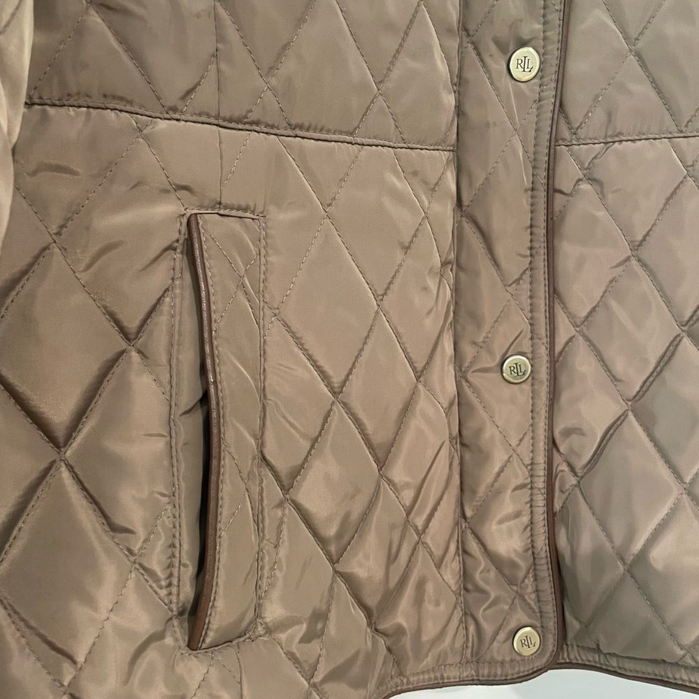 Ralph Lauren Quilted Brown Puffer Jacket - Picture 8 of 14